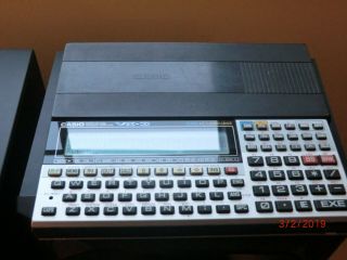 Vintage Rare Casio Vx - 3 Pocket Basic/c/assembler Computer
