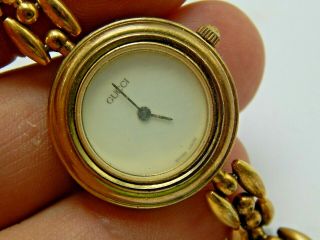 Vintage Gucci Gold Plated Ladies Bezel Change Wrist Watch