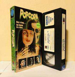 Popcorn (1991) Rare Oop Htf Rca Columbia Pictures Vhs Release Horror Slasher
