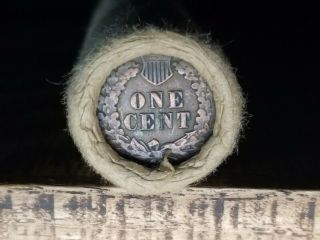 Indian Head Tails & Wheat Penny/old Small Cent Roll/ Antique/ag - Unc 741.