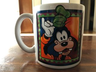 Rare Vintage Disneyland Large Goofy Coffee Cup / Mug 4 1/4” X 3 7/8”