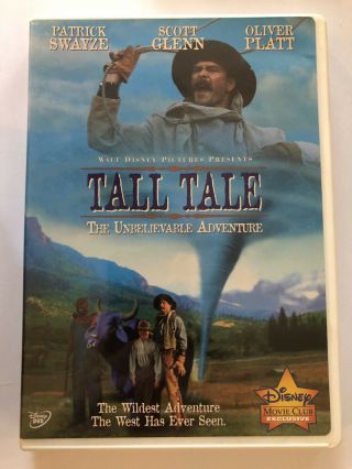 Tall Tale: The Unbelievable Adventure Dvd Walt Disney Patrick Swayze Rare
