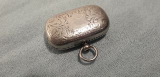 Antique Victorian Or Edwardian Silver Plated Double Sovereign Case