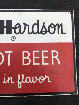 Antique Richardson Root Beer Tin Advertising Soda Pop Sign Gas Station 3