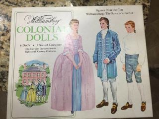 Williamsburg Colonial Paper Dolls With Costumes 1967