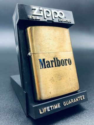 Zippo 1992 Marlboro Raised Logo Promotional Lighter (extremely Rare)