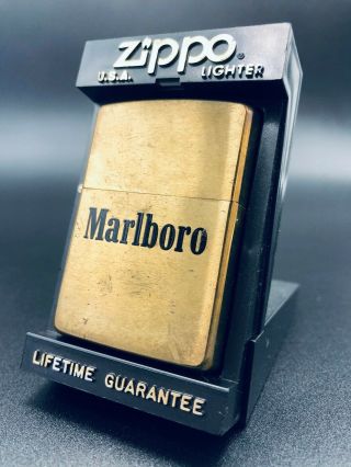 Zippo 1992 Marlboro Raised Logo Promotional Lighter (Extremely Rare) 2