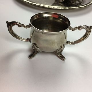 International Silver Company Vintage Tea Set With Tray 4 Piece Set 2