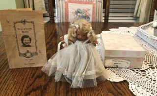 Vtg 5” Nancy Ann Storybook Doll Summer 91 Series Pamplet Box 85 Bridal Series