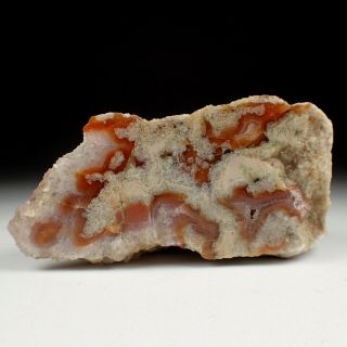 Carnelian In Fluorite,  Quartz Rare Locality Blahunov,  Czech Republic