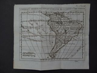 1752 Limiers Atlas Delisle Map South America - Amerique Meridionale - De Lisle
