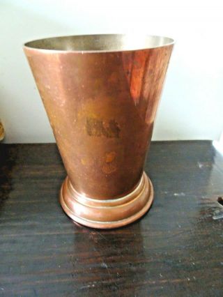 Vintage Phv & Co Copper Tankard Goblet Hunting