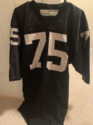 Rare Authentic Macgregor Sand Knit Los Angeles Raiders Howie Long Jersey Size 42