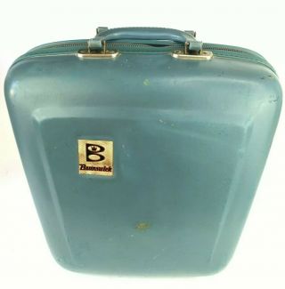 Vintage Brunswick Blue Hard Shell Carrying Case 1950 