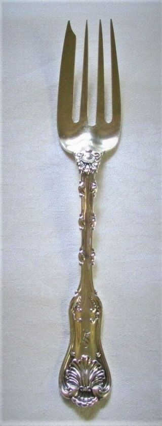 Whiting Sterling Silver Imperial Queen Meat Fork 7 1/2 " 48 Grams Ex -
