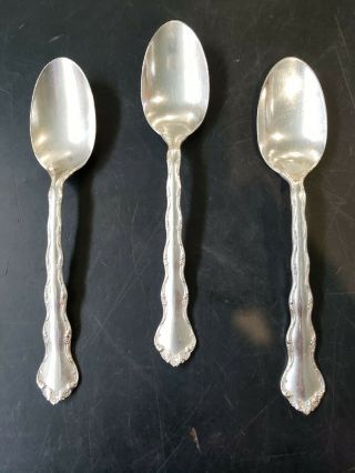 Reed & Barton Sterling Silver Service For 3 Individual Spoons,  Tara Pattern,  6”
