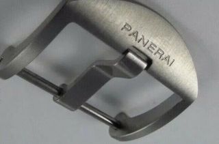 Very Rare 100 Authentic Oem Panerai Thumbnail Brushed Tang Buckle 22mm