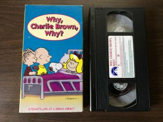 Why,  Charlie Brown,  Why? - Vhs Rare - 1990 Peanuts Snoopy - Paramount