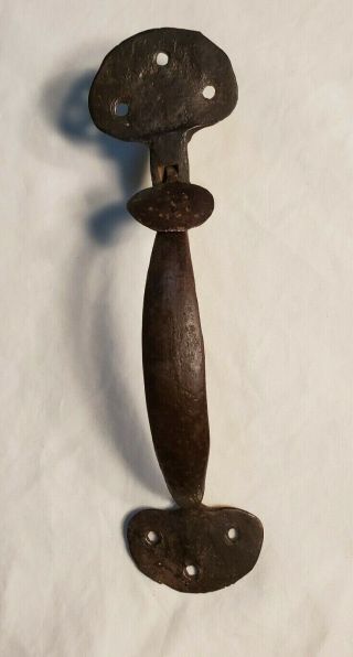 Antique Primitive Hand Forged Iron Door Handle Thumb Latch Pull England