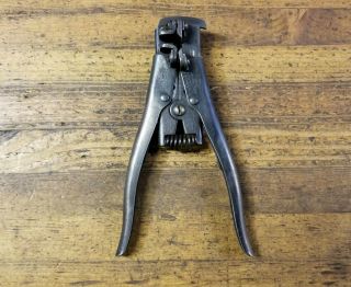 Rare Antique Tools • Vintage Wire Strippers Pliers Mechanics Electrician Tool Us