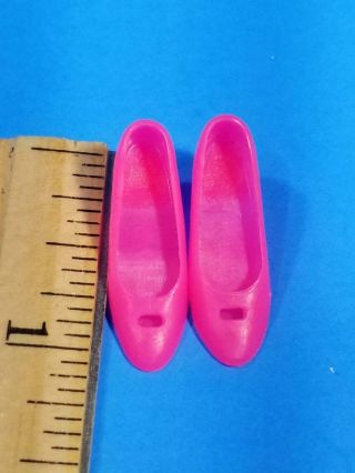 RARE Barbie / Francie Doll Pink Cut Out Heels MINTY Vintage 1960 ' s 2