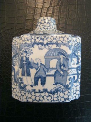 Stunning Antique William Adams 1780 Style Chinese Bird Octagonal Tea Caddy