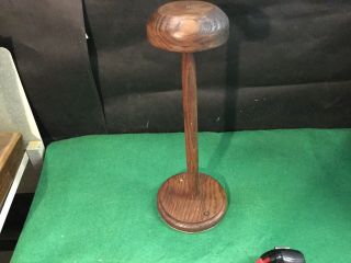 Modern Vintage Wooden Hat Display Stand Millinery Stand,  Lead Weighted Bottom