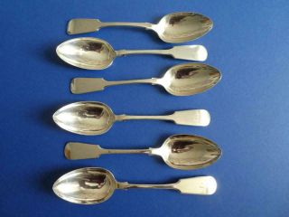 6 Vintage Silver Plated Fiddle Patt.  Table/serving Spoons Martin Hall Sheffield