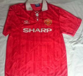 Rare 1992 - 94 Manchester United Home Shirt.