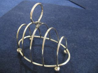 Chester,  England.  Sterling Silver Toast Rack By Haseler & Bill 1948 Date Mark