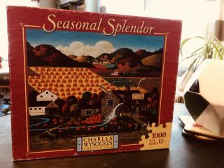 Charles Wysocki Seasonal Splendor " Pumpkin Spyce Grove " 1000 - Piece Puzzle (rare)