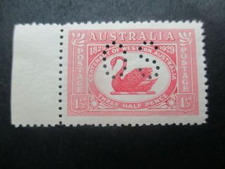 Pre Decimal Stamps: 1.  5d Swan Perf Os Mnh Rare - (f23)