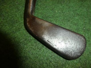 An Early Vintage Hickory Tom Stewart Iron/cleek Sw C8 Old Golf Antique