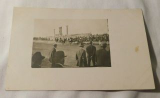 Rare 1914 Harness Raceing Horse And Track Real Picture Postcard Rppc Postcard 2