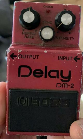Vintage Mij Boss Dm - 2 Delay Pedal Rare