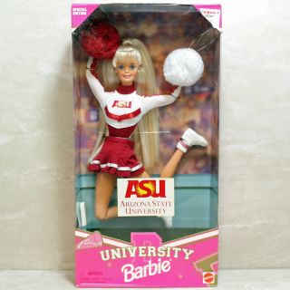 Arizona State University Barbie Cheerleader,  Nrfb Ln Box