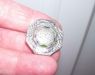 Antique Art & Crafts Solid Silver Enamel Embossed Sweetheart Brooch Pin