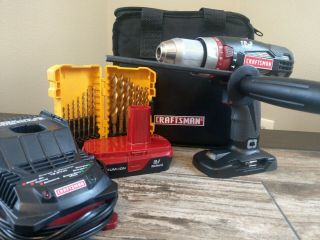 Craftsman C3 Hammer Drill (315.  Hd 2000) Includes Battery,  Charger,  And Bag.  Rare