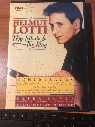 Helmut Lotti My Tribute To The King Dvd 2002 Rare
