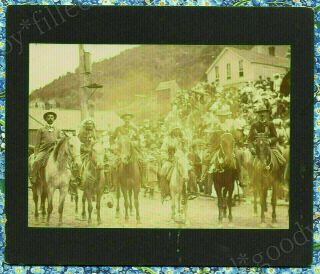 Deadwood Sd Sheriff Seth Bullock & Native American Indian Chiefs Very Rare Photo