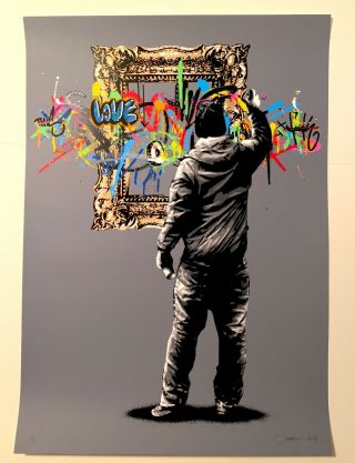 Martin Whatson Framed Signed Rare Hand Finished Print X/10 Passe Banksy Dolk