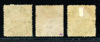 1878 Large Dragon thin paper complete set w/NINGPO customs Chan 1 - 3 RARE 2