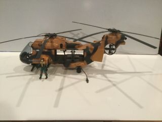 Rare 1986 Hasbro Gi Joe Tomahawk Helicopter With Lift Ticket.  No Missiles