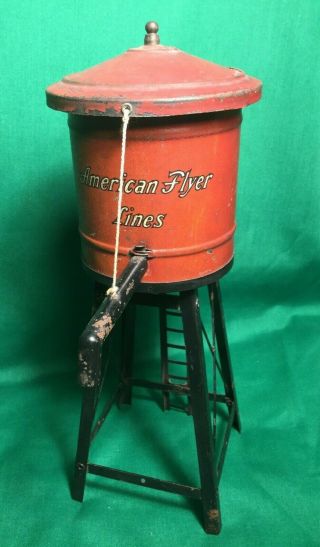 Antique American Flyer Lines Prewar Tin Water Tower 2020
