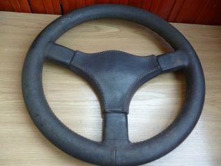 Rare Leather Momo C38 Steering Wheel 38cm From Italy