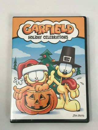 Garfield Holiday Celebrations Dvd Halloween Thanksgiving Christmas Rare S/h