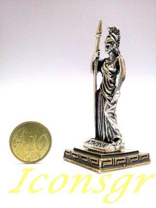 Ancient Statue Athena Greek Miniature Olympian God Pantheon Sculpture Zamac S 2