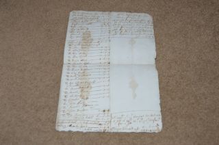17th Century Hand Written Document William Barber Of Malcoff Chapel En Le Frith
