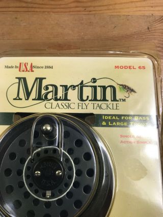 VTG MARTIN FISHING REEL MODEL 65 FLY FISHING REEL MADE IN USA 2