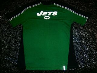 Reebok York Jets Raglan Jersey Shirt Kit Sz L Nyc Nfl Rare Vtg Unisex 3m
